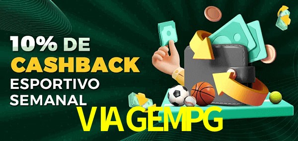 10% de bônus de cashback na VIAGEMPG